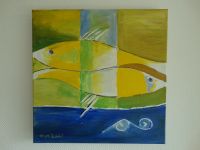 Schönes Acrylbild "Fische" 40x40cm ORIGINAL Bayern - Alzenau Vorschau