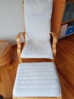 IKEA-Sessel weiß mit Hocker Berlin - Steglitz Vorschau