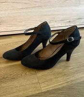Schwarze Pumps mit Riemchen, Leder| Gr. 37 (36) - zu verschenken Dresden - Innere Altstadt Vorschau