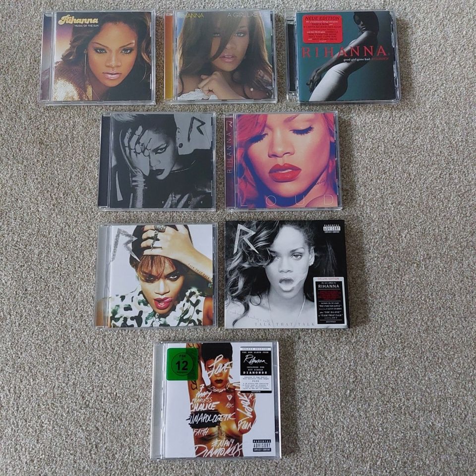 Rihanna - 7 Musik CD`s + 1 Musik CD/DVD in Braunschweig