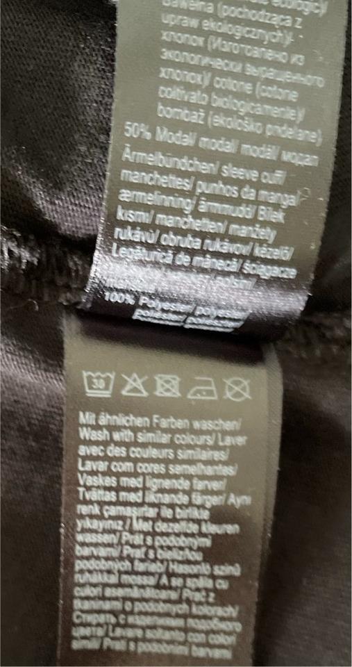 3/4 Arm Shirt schwarz Gr. 40/42 Pullover mit Plissee Ärmel in Mühldorf a.Inn
