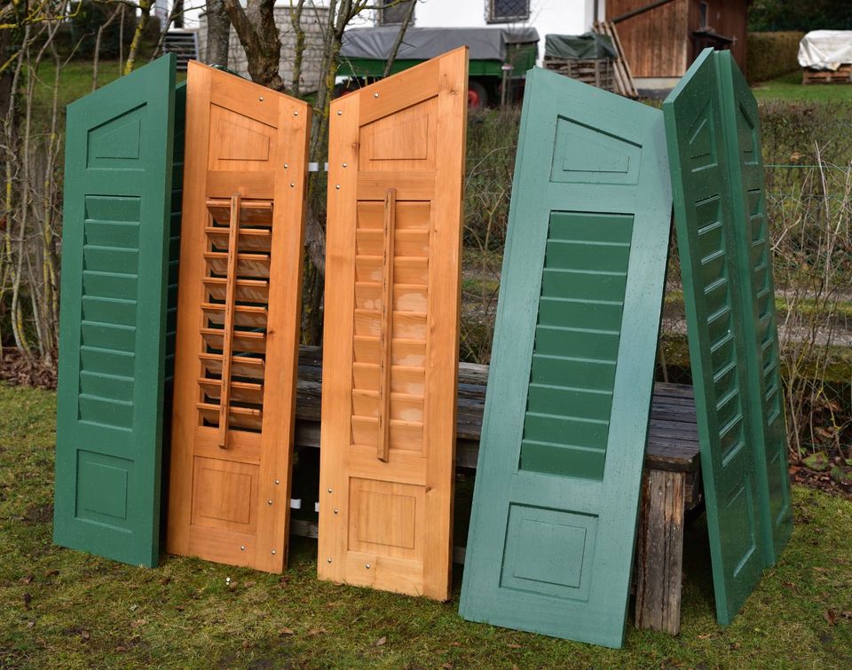 Ein paar grosse NEUE Fensterläden Fensterladen Nadelholz natur in Coburg