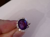 Damenring Amethyst 585´er Weißgold - mit Diamanten Niedersachsen - Delmenhorst Vorschau