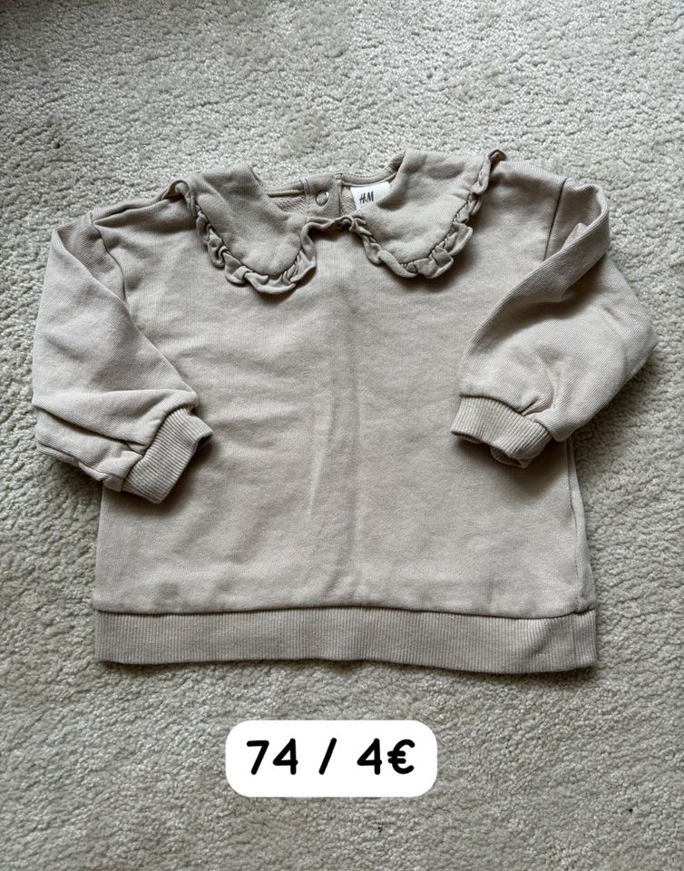 2x mädchenpullover 74 in Solingen