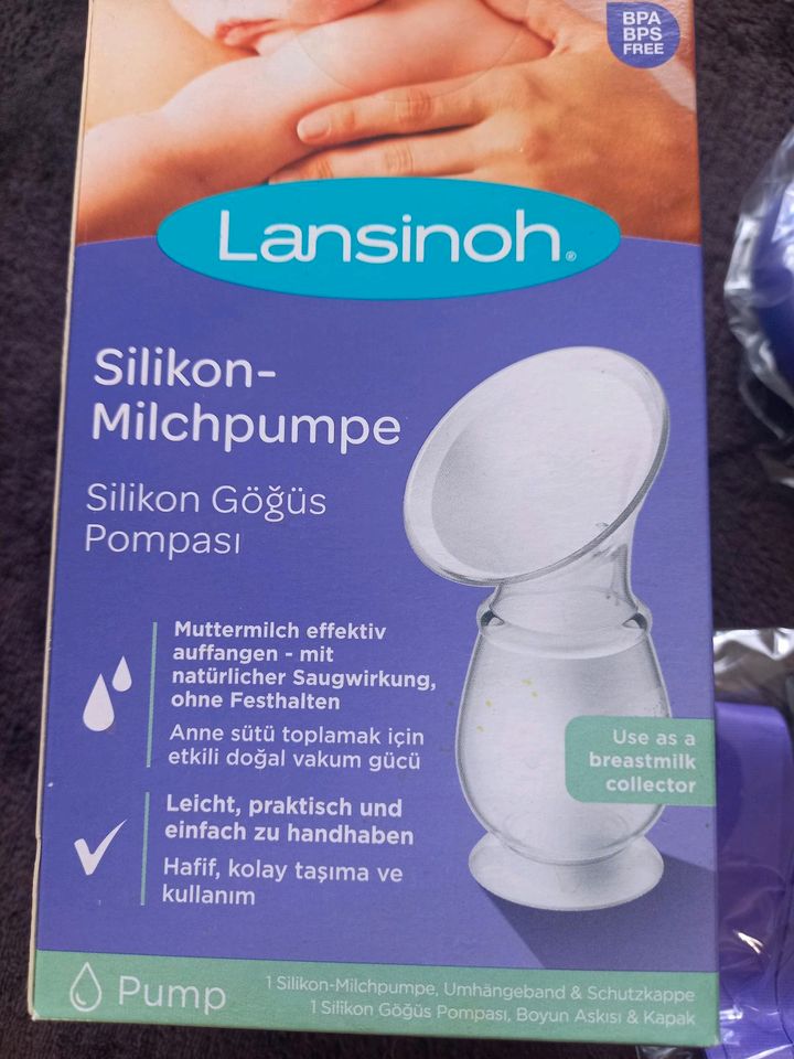 Lansinoh Silikon-Milchpumpe inkl. MM-Beutel! *unbenutzt* in Krostitz