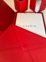 LUCRIN Geneva Set genarbtes Leder rot (NP 920€) Rostock - Südstadt Vorschau