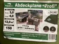 Abdeckplane ,Gewebeplane, grün / schwarz 3x4 m mit Ösen Nordrhein-Westfalen - Steinhagen Vorschau