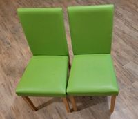 Stühle in Grün, Lederoptik und Beine in Holz Rheinland-Pfalz - Tawern Vorschau