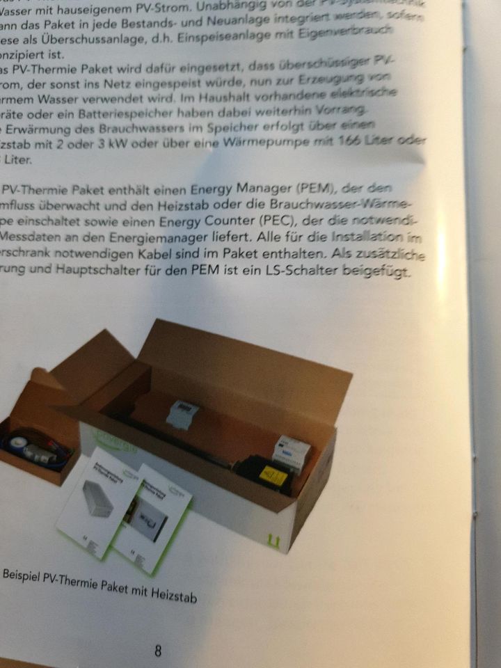 PV-THERMIE Komplettpaket mit 3 kW Heizstab, originalverpackt in Fredersdorf-Vogelsdorf