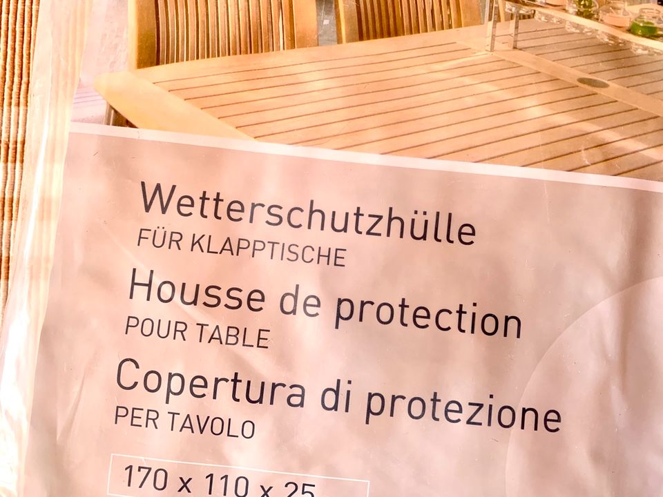 Wetterschutzhülle NEU Klapptisch Regenschutz Tisch Terrasse Plane in Berlin