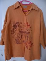 Damenbluse, Gr. 48 mit Motiv (Canda) Lachsfarben / apricot Hessen - Wiesbaden Vorschau