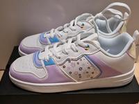 Weiße Sneaker Damen - Flower Design - UNIKAT - Gr.  39 Dresden - Schönfeld-Weißig Vorschau