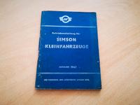 Bedienungsanleitung Simson Schwalbe KR51 /1 DDR Nordwestmecklenburg - Landkreis - Boltenhagen Vorschau