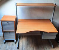 Schreibtisch JERKER mit Aktenconatiner von IKEA Nordrhein-Westfalen - Düren Vorschau