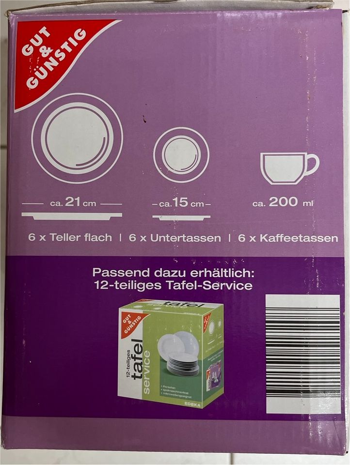 Kaffee Service Tassen Teller Geschirr NEU OVP in Höchstädt a.d. Donau