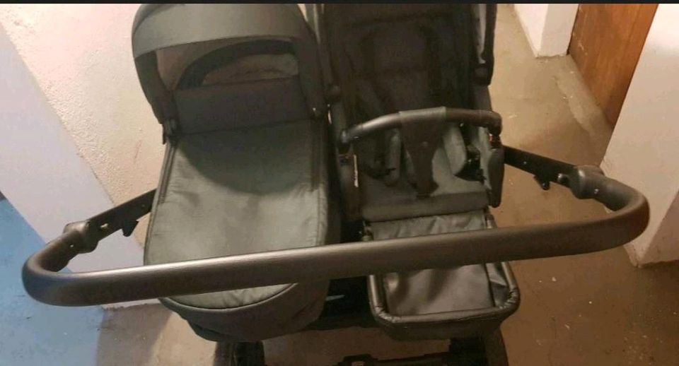 Jedo Geschwisterkinderwagen, wie neu, grün in Bremen