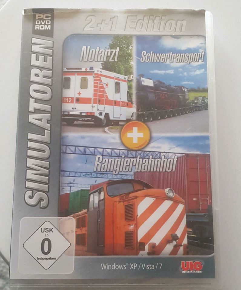 PC DVD-Rom > Simulatoren - Notarzt - Schwertransport - Rangierbah in Bad Camberg