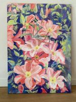 Gemälde Öl auf Leinwand Blumen von E.Bäuerle, tolle Farben Baden-Württemberg - Schönaich Vorschau