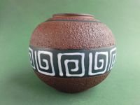 Steuler Keramik Kugel Vase Lava braun grün weiß 60 er 70 er Nordrhein-Westfalen - Hilchenbach Vorschau
