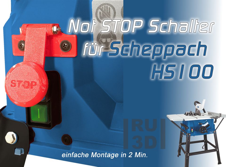 Not STOP Schalter, Scheppach HS100, Erweiterung Tischkreissäge in  Schleswig-Holstein - Glücksburg | Heimwerken. Heimwerkerbedarf gebraucht  kaufen | eBay Kleinanzeigen ist jetzt Kleinanzeigen