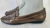 LOLA GONZALEZ ECHTLEDER DAMEN SCHUHE MOKKASIN BRAUN GR.39  - NEU Bayern - Dittelbrunn Vorschau
