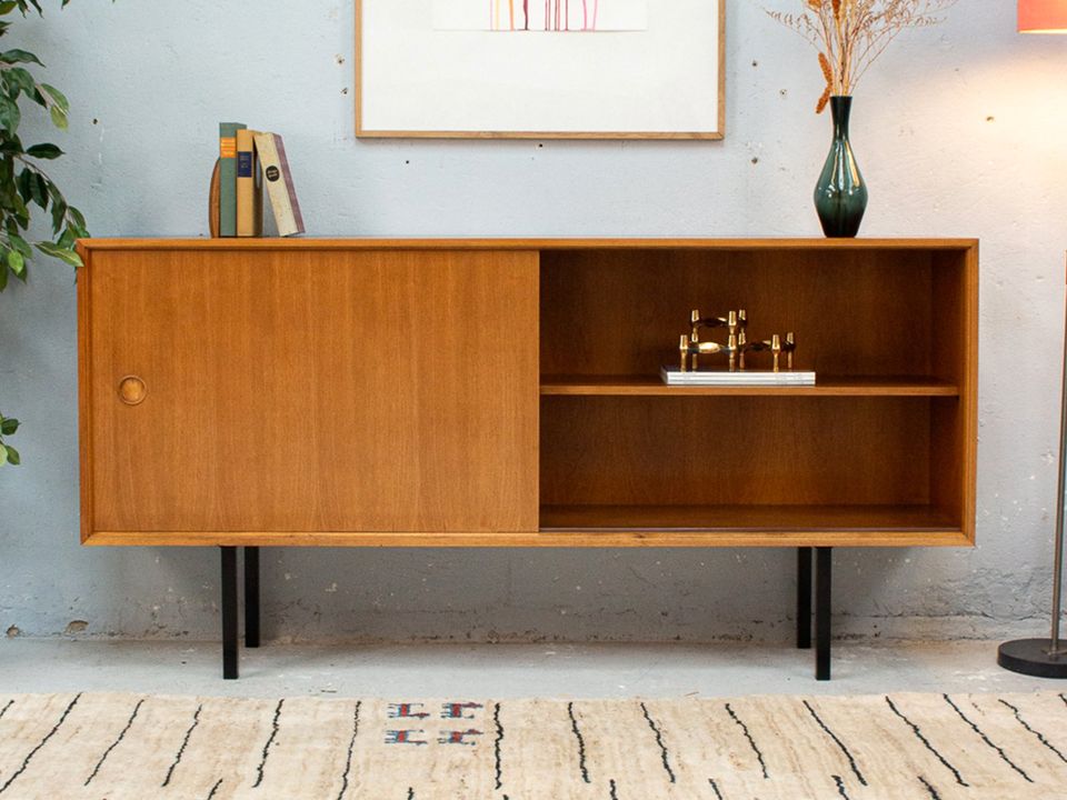 Sideboard Kommode Vintage Teak Nuss 60er Midcentury in Köln