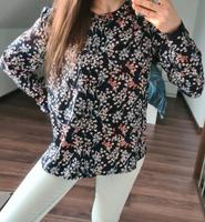 Langarmshirt Bluse Hemd Vero Moda XS 34 blumig blau neu Bayern - Türkheim Vorschau