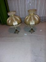 2 Antiquitäten Stilvolle Lampen , goldiger Seiden Schirm Nordrhein-Westfalen - Hürth Vorschau