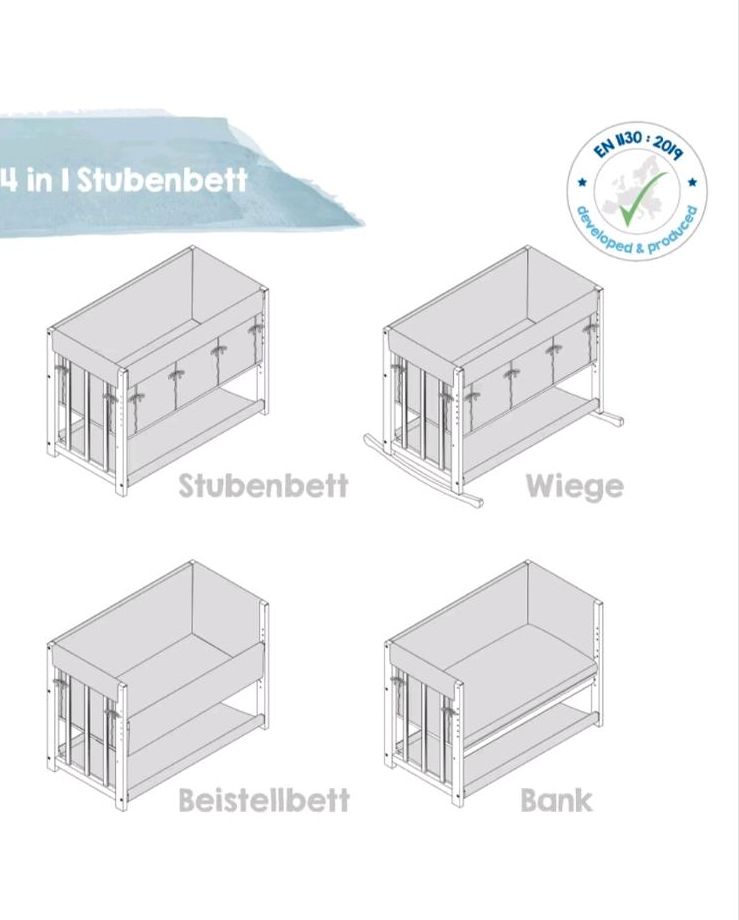 Roba Beistellbett/Stubenwagen 4in1 in Hamburg