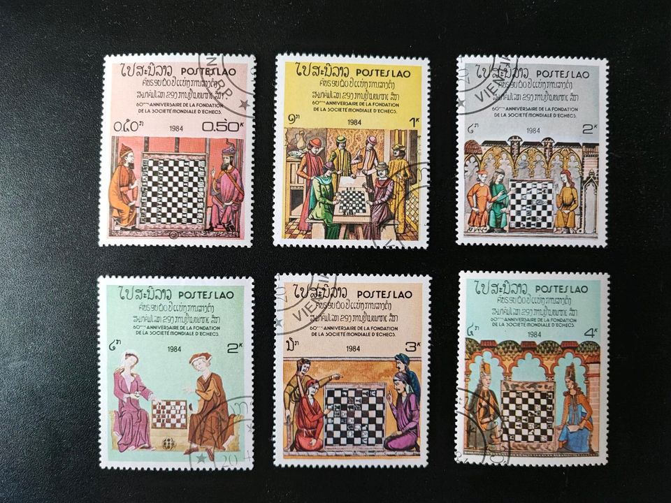 Briefmarken Laos, Schach in Wittenberge