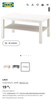 IKEA LACK Couchtisch NEU, weiß, 90x55 cm Bayern - Wittislingen Vorschau