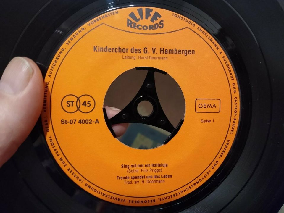 HAMBERGEN (Nds.) Gesangverein HAMBERGEN-Single Platte von1974 in Bremen