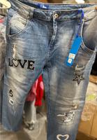 DESIGNER Sexy Woman Jeans Hose Love  Stern Herz Perle Rheinland-Pfalz - Mainz Vorschau