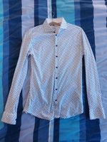 Desoto Hemd Slim Fit Jersey blau/weiß Stretch Gr.S Thüringen - Meiningen Vorschau