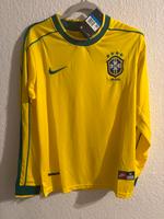 1998 Brasilien Trikot Retro Langarm Gelb Berlin - Charlottenburg Vorschau
