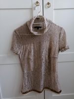 Patrizia Pepe Oberteil Shirt Rollkragen Spitze beige 1 XS-S Friedrichshain-Kreuzberg - Kreuzberg Vorschau