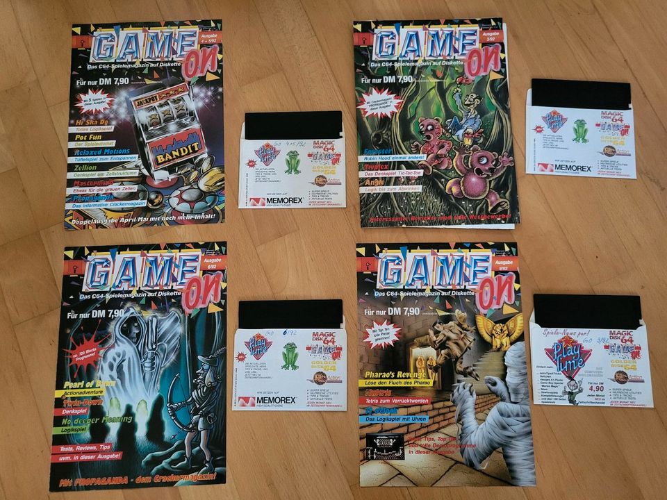 Game on,  C64 Spiele Magazin auf Diskette 1988 - 1992 in Jever