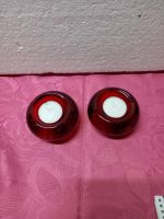 Schöne Glas Kerzenhalter rot wie neu Niedersachsen - Rhauderfehn Vorschau