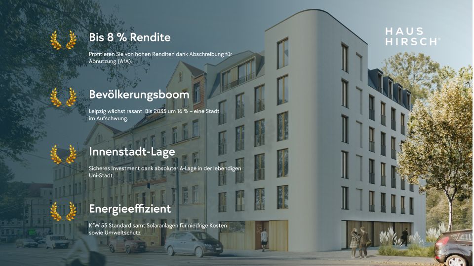 Hochwertiges Eigentum im 1. OG: Investition bis 8% Eigenkapitalrendite möglich in Leipzig