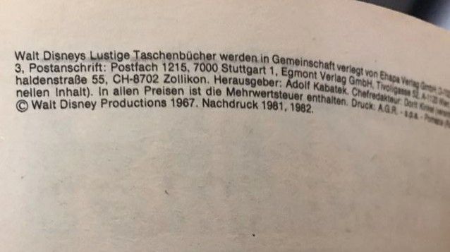 LTB Nr. 1 - Der Kolumbusfalter, Nachdruck 1981 in Hamm