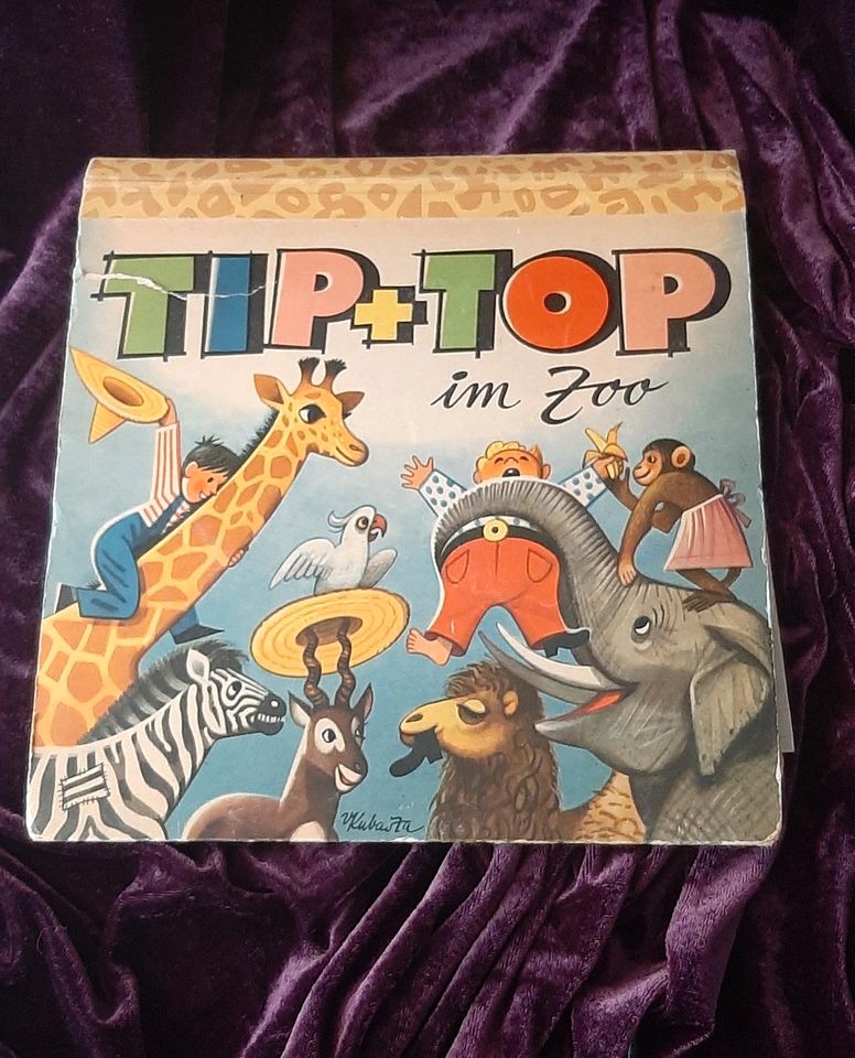 TIP+TOP im Zoo 1961 vom Carlsen Verlag Pop-Up Buch Kubasta Artia in Glienicke/Nordbahn