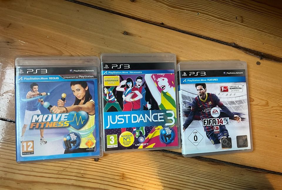 PS3 Spiele - Just dance - Move fitness - Fifa in Hamburg