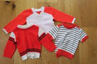 Set 3 Pullis Langarm Kurzarm rot leuchtend Gr. 68 DDR Eching am Ammersee - Eching Vorschau