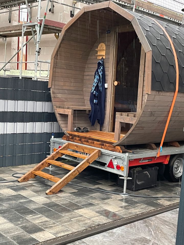 Mobile Sauna zu Vermieten FassSauna in Dielheim