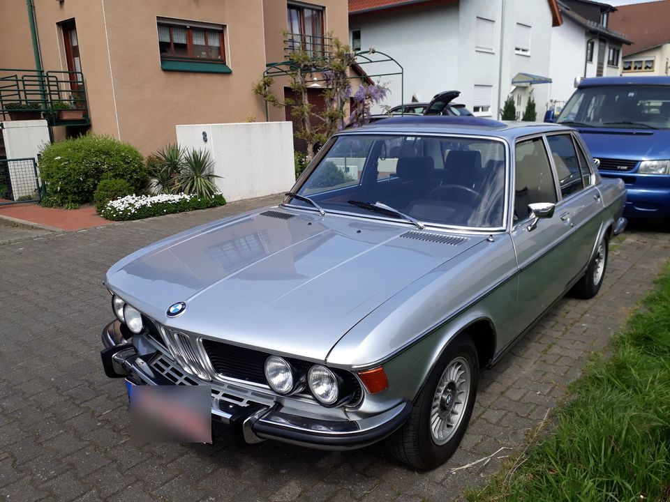 BMW E3 3,0 Si 200 PS, polaris silber, Velours blau, Schalter, SD in Mannheim