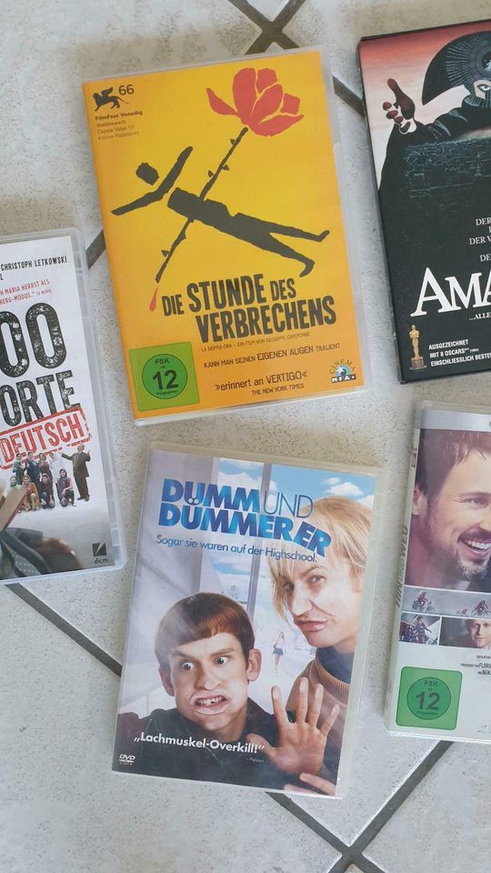 6 DVD's, Amadeus, Kindergartendaddy, Hin und Weg etc. in Kronsgaard
