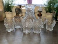 Saftkrug Wasserkrug aus Glas mit 6 Gläsern Dresden - Schönfeld-Weißig Vorschau