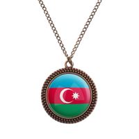 Aserbaidschan Kette - Bronze Vintage Halskette mit Flagge Fahne Hessen - Trendelburg Vorschau