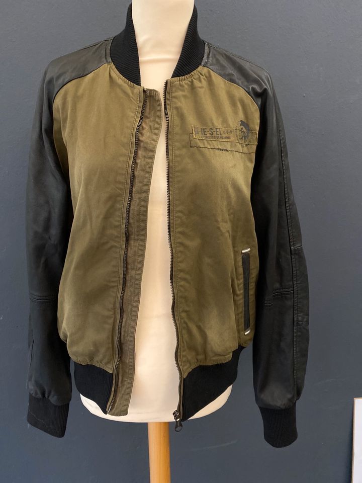 Diesel Blouson Jacke Lederjacke Gr. XXL ( ca. 164) in Kleinmachnow