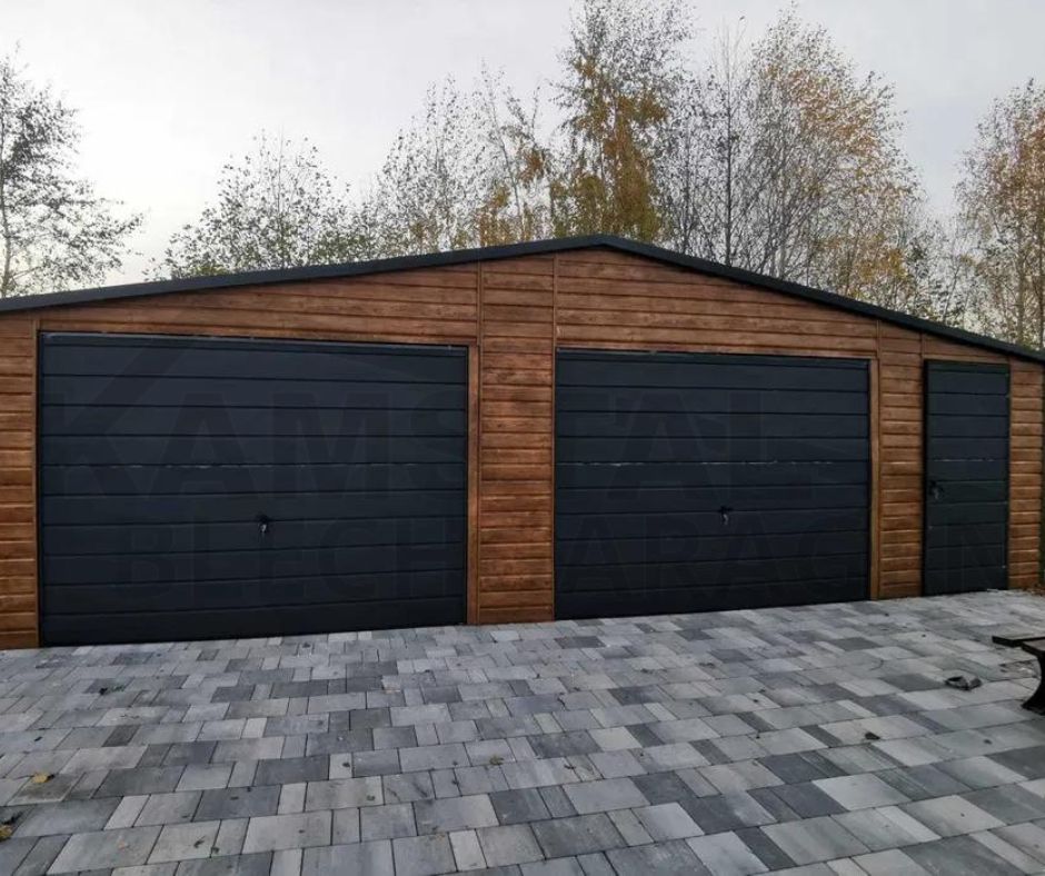 Blechgarage 9x6 | TOP | Holzoptik | Anthrazit | Prestige VERZINKTE KONSTRUKTION. in Elsdorf